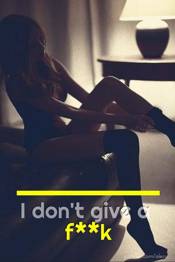 I don't give a f**k Design 