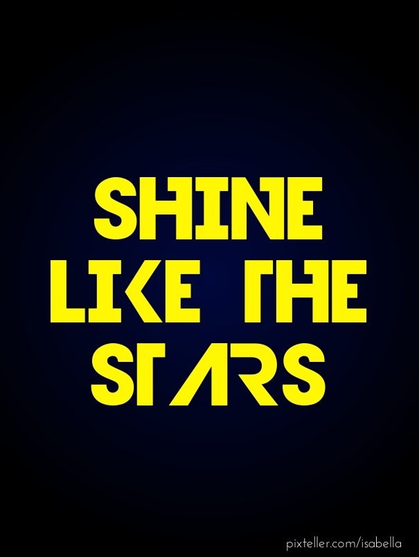 Shine like the stars Design 