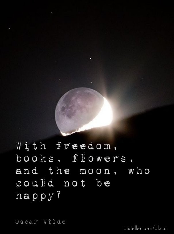 With freedom, books, flowers, and Design 
