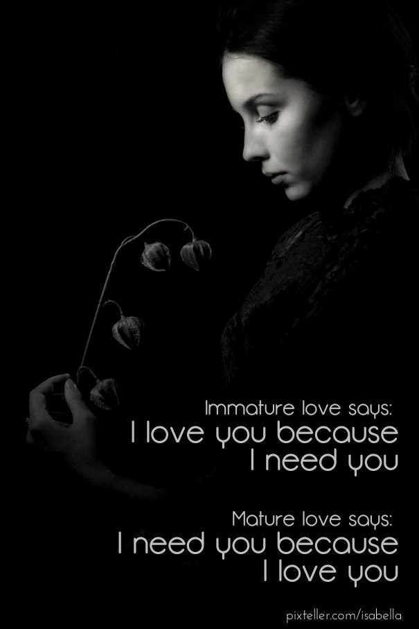 Immature love says: I love you Design 