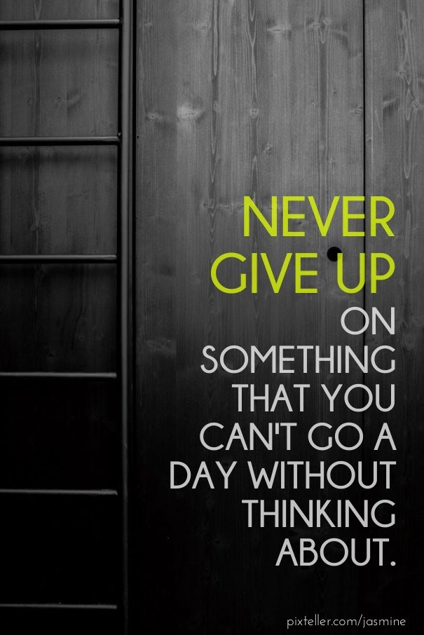 Never give up Design 