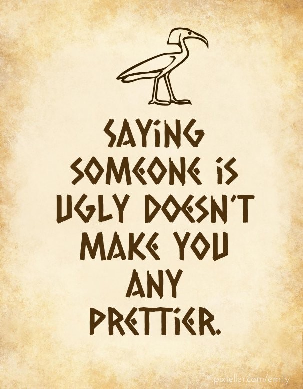 Saying someone is ugly doesn&rsquo;t Design 
