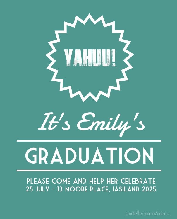 Graduation invitation Design 