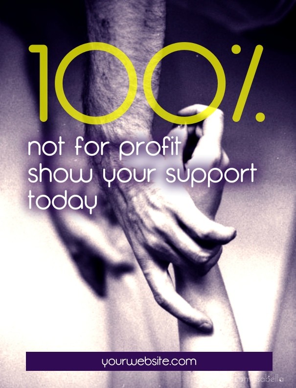 100% not for profit - show your Design 