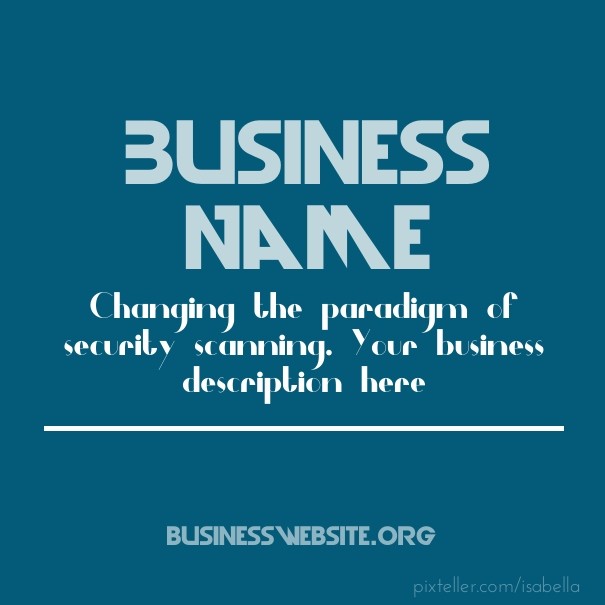 Business Name + Description + Design 