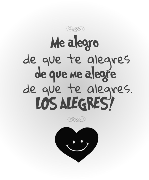 Me alegro de que te alegres de que Design 