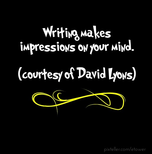 Writing makes impressions on your Design 