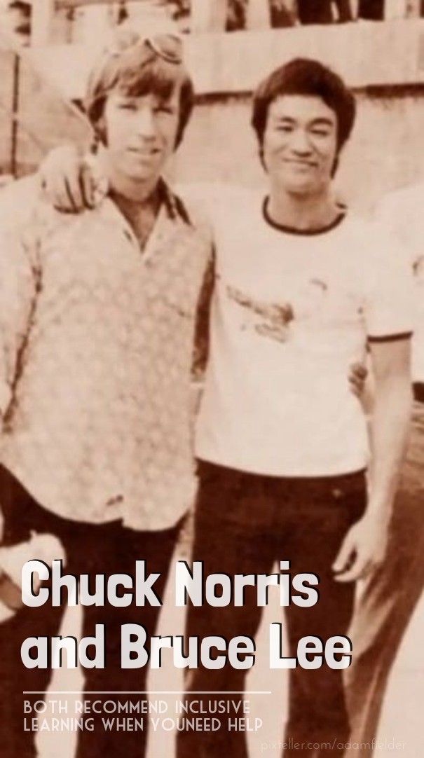 Chuck norris and bruce lee both Design 