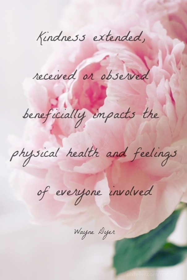 Kindness extended, received or Design 