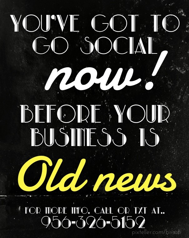 You've got to go social now! before Design 