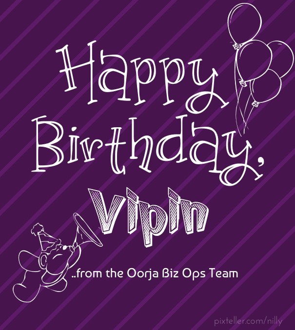 Happy birthday, vipin ..from the Design 