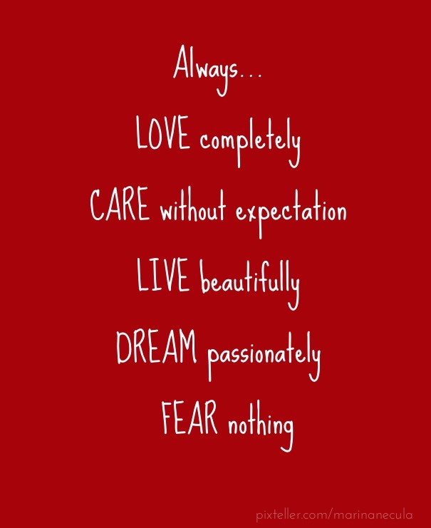 Always... love completely care Design 