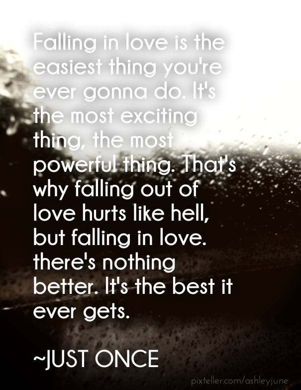 Falling in love is the easiest thing Design 