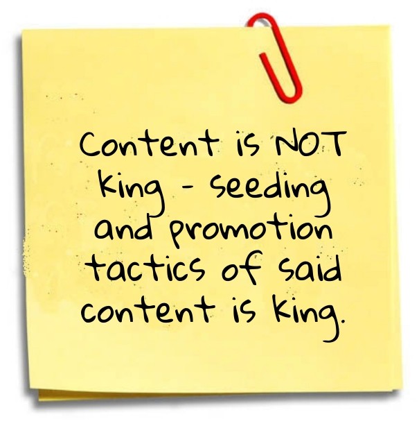 Content is not king &ndash; seeding Design 