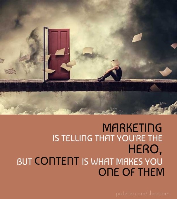 Marketing is telling that you're the Design 