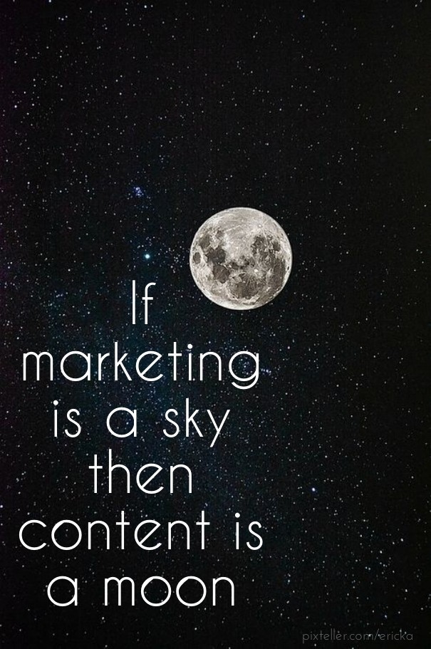 If marketing is a sky then content Design 