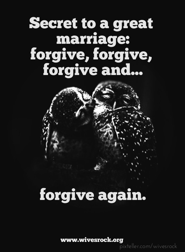 Secret to a great marriage: forgive, Design 