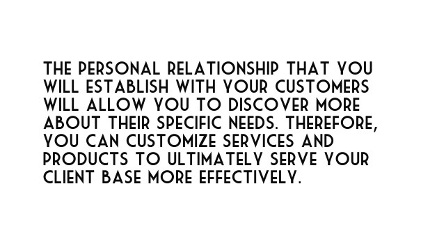 The personal relationship that you Design 