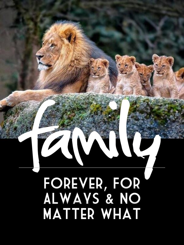 Family forever, for always &amp; no Design 