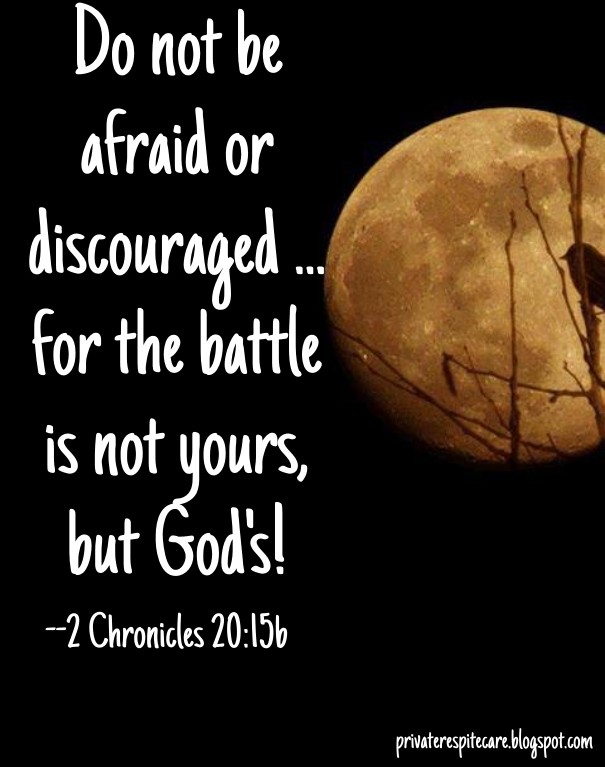 Do not be afraid or discouraged ... Design 