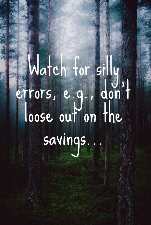 Watch for silly errors, e.g., Design 