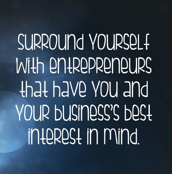 Surround yourself with entrepreneurs Design 