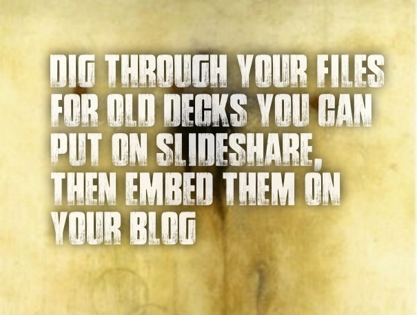 Dig through your files for old decks Design 