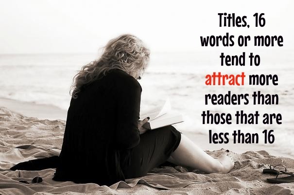 Titles, 16 words or more tend to Design 