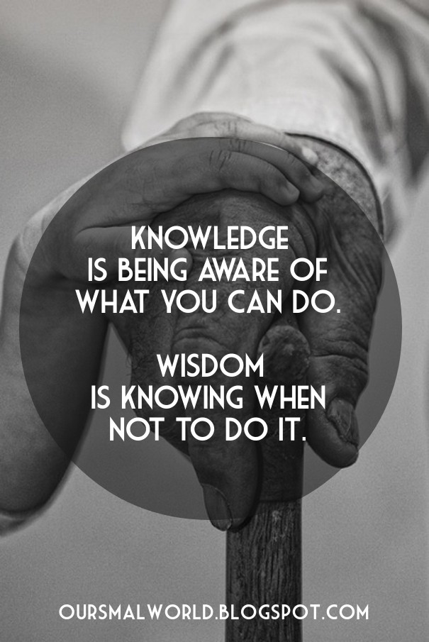 Knowledge is being aware of what you Design 