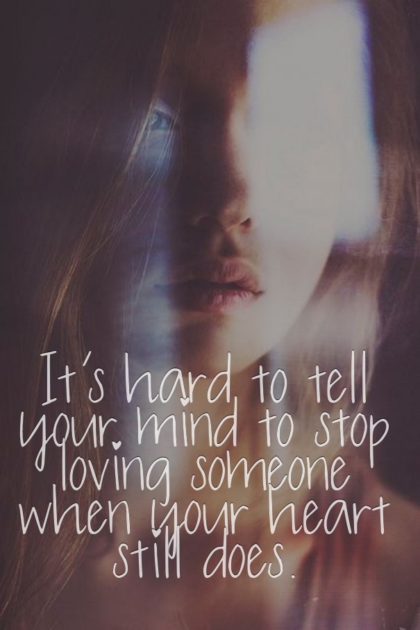It's hard to tell your mind to stop Design 