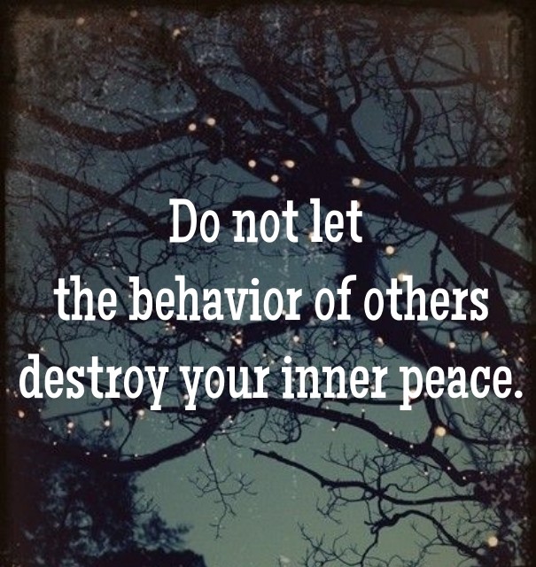 Do not let the behavior of others Design 