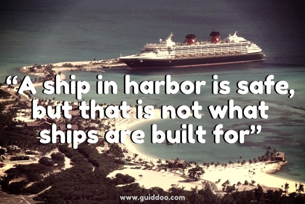 &ldquo;a ship in harbor is safe, but Design 