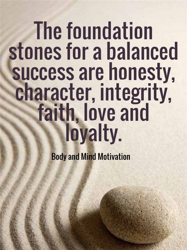 The foundation stones for a balanced Design 