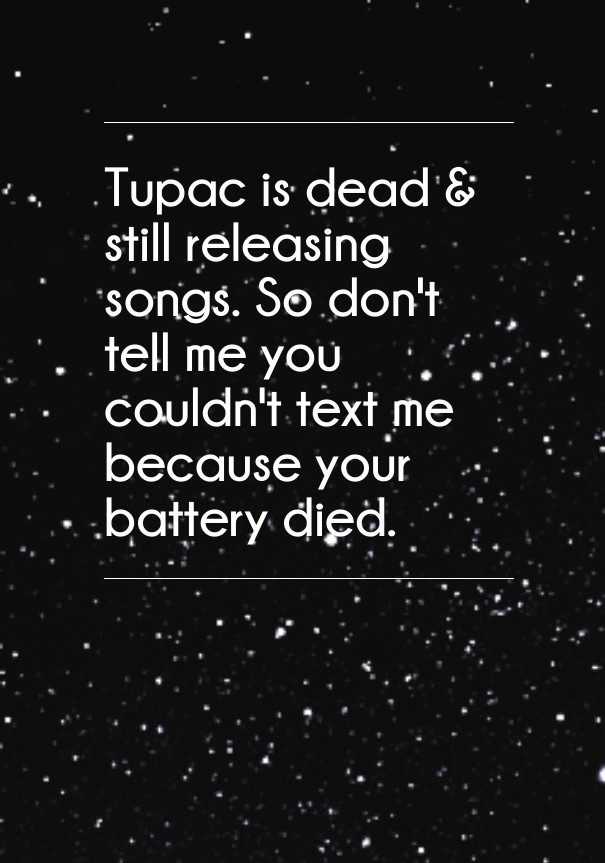 Tupac is dead &amp; still releasing Design 