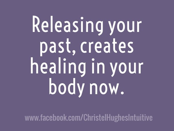 Releasing your past, creates healing Design 