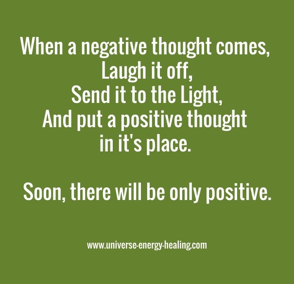 When a negative thought comes, laugh Design 