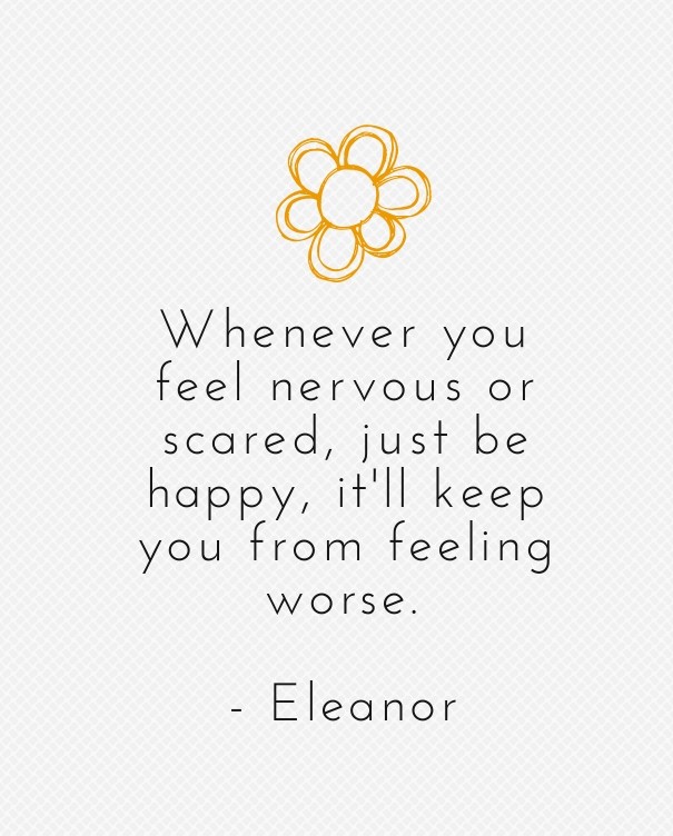 Whenever you feel nervous or scared, Design 