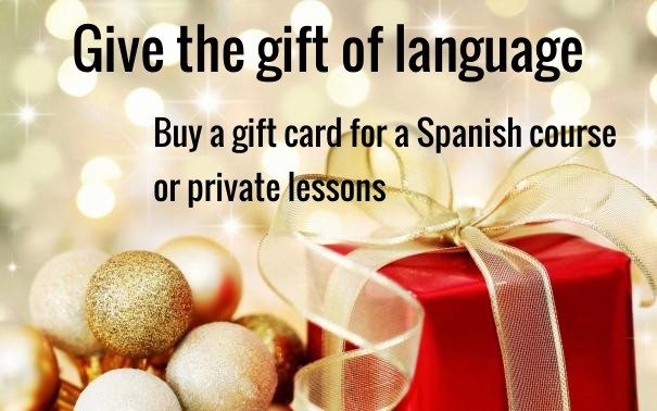 Buy a gift card for a spanish course Design 