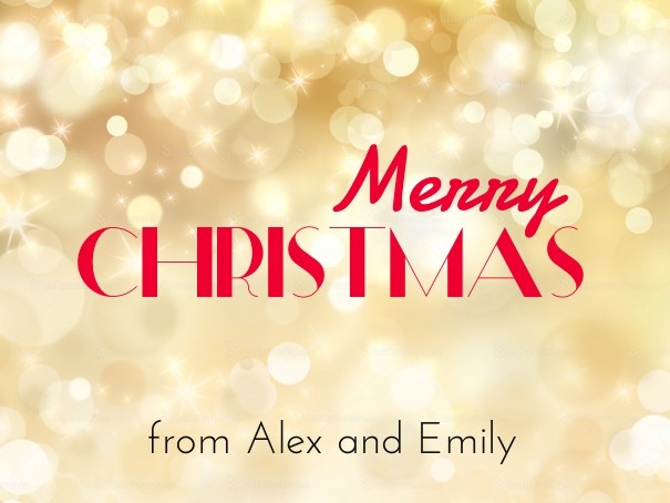 Merry Christmas poster template Design 