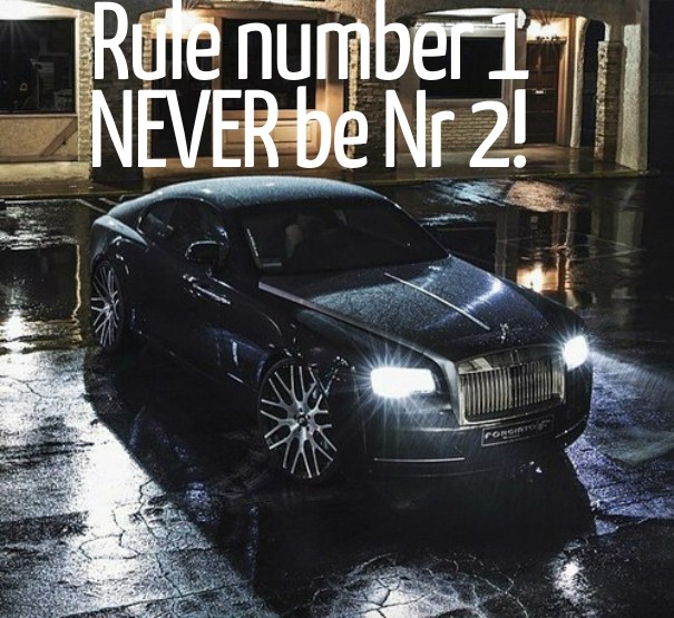 Rule number 1 never be nr 2! Design 