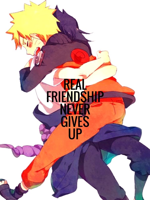 Real friendship never gives up Design 
