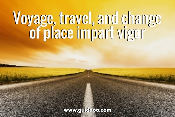 Voyage, travel, and change of place Design 