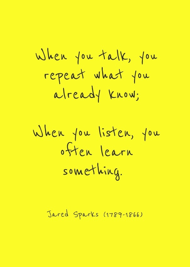 When you talk, you repeat what you Design 
