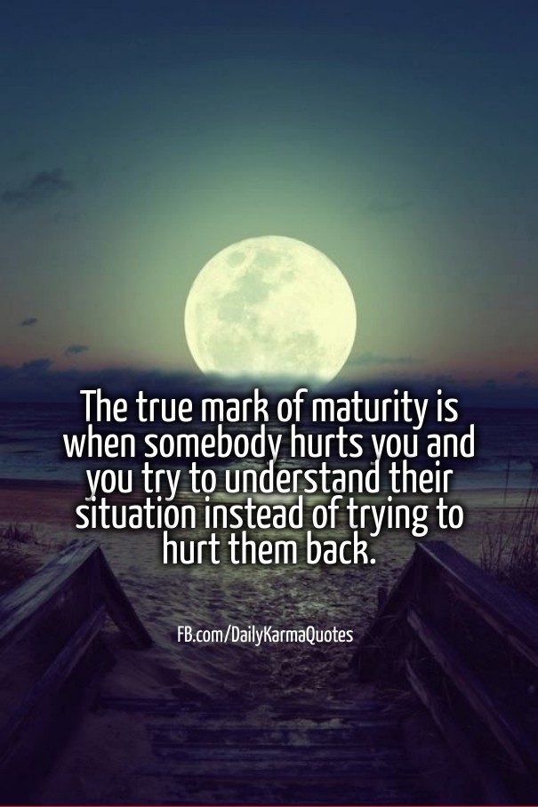 The true mark of maturity is when Design 