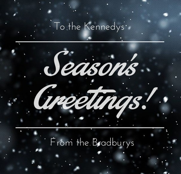 Season's greetings! Design 