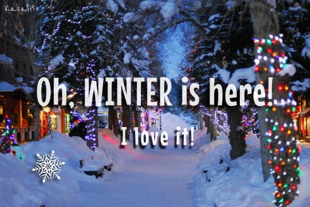 Oh, winter is here! i love it! Design 