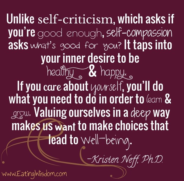 Unlike self-criticism, which asks if Design 