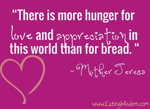&ldquo;there is more hunger for love Design 