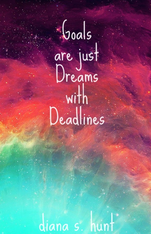 Goals are just dreams with deadlines Design 