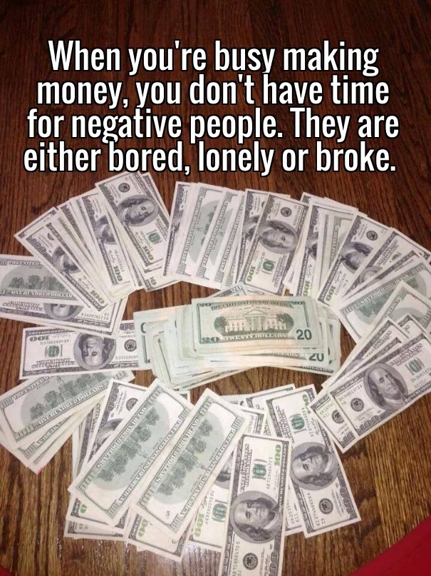 When you're busy making money, you Design 